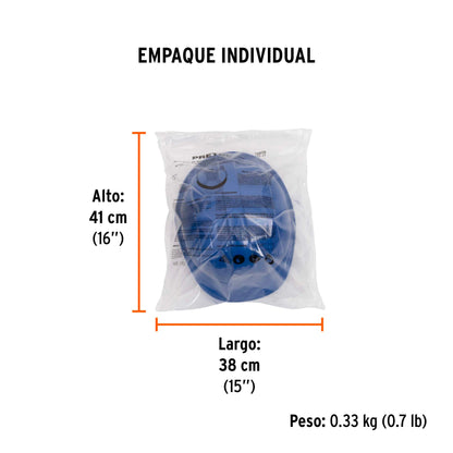 Casco de seguridad, ajuste de intervalos, azul, Pretul | CAS-ZP | 25039