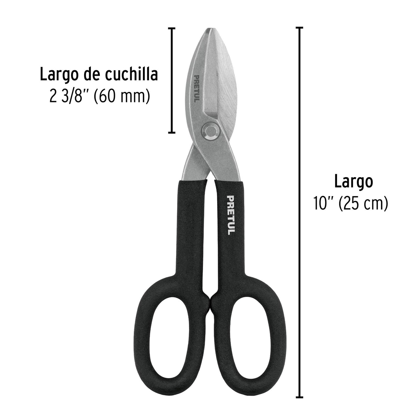 Tijera para hojalatero 10', Pretul | TH-10P | 26050