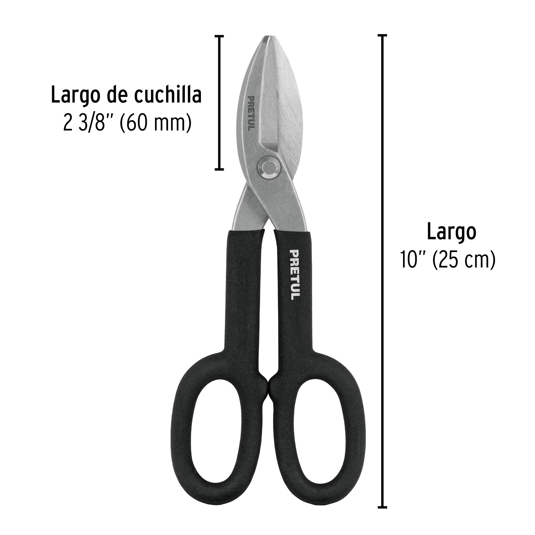 Tijera para hojalatero 10', Pretul | TH-10P | 26050