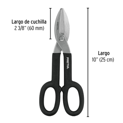 Tijera para hojalatero 10', Pretul | TH-10P | 26050