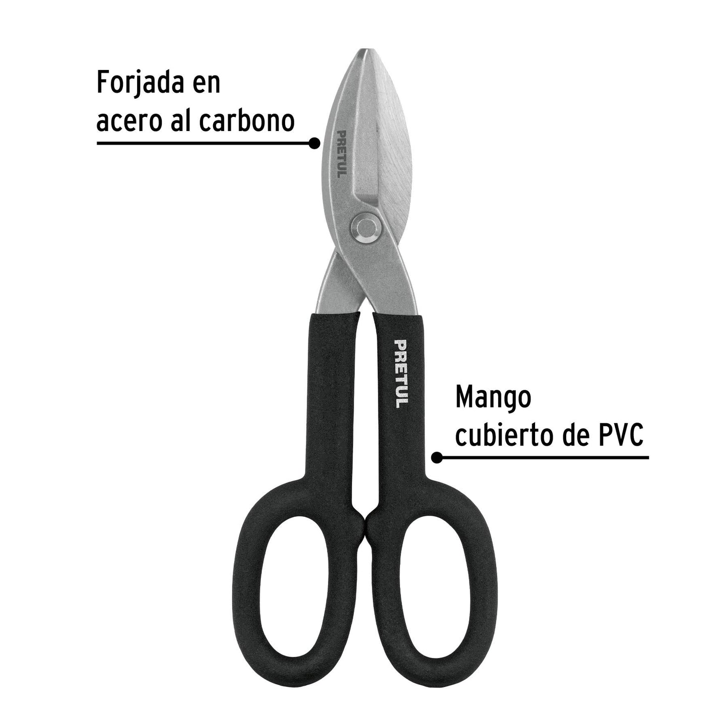 Tijera para hojalatero 10', Pretul | TH-10P | 26050