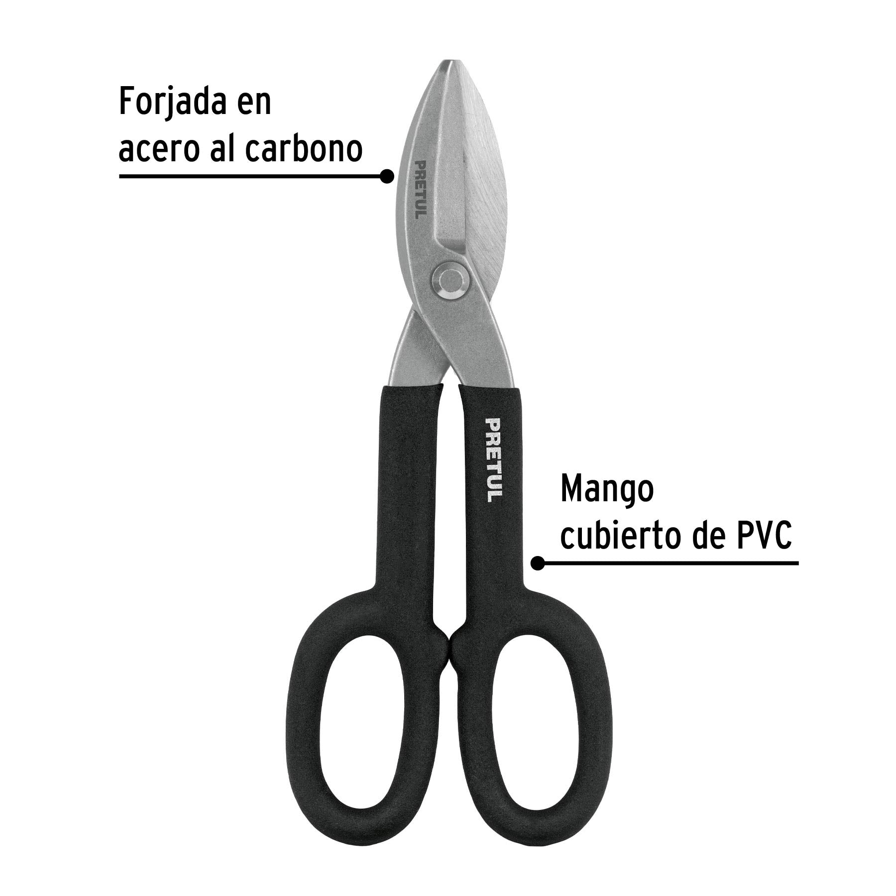 Tijera para hojalatero 10', Pretul | TH-10P | 26050