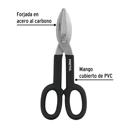 Tijera para hojalatero 10', Pretul | TH-10P | 26050