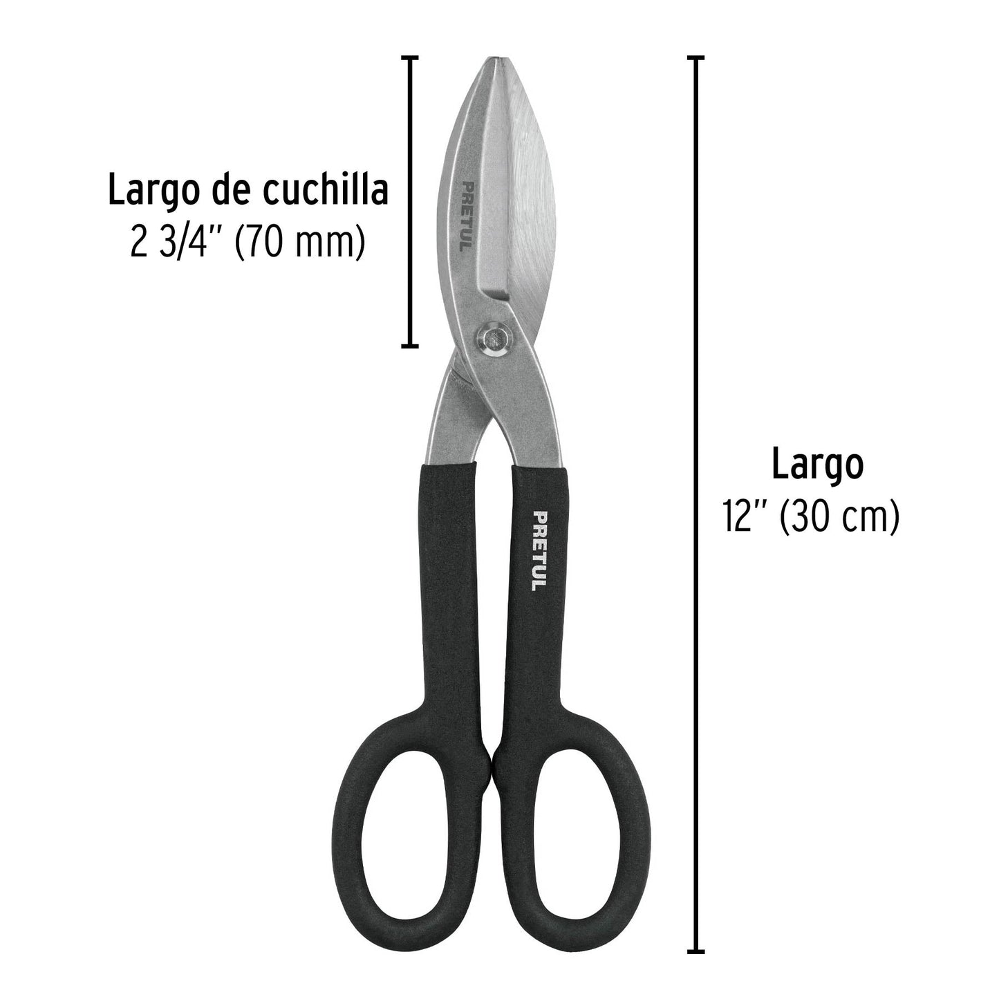 Tijera para hojalatero 12', Pretul | TH-12P | 26051