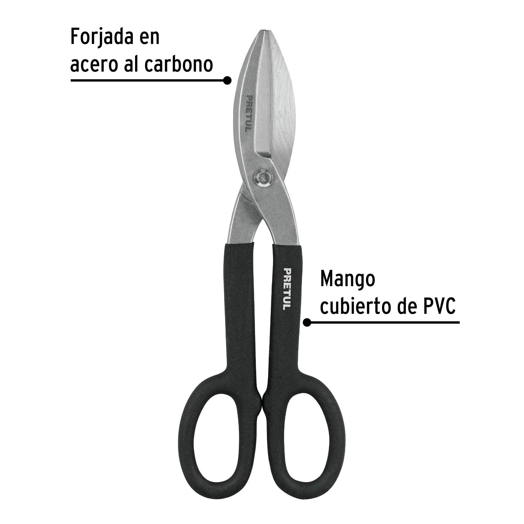 Tijera para hojalatero 12', Pretul | TH-12P | 26051
