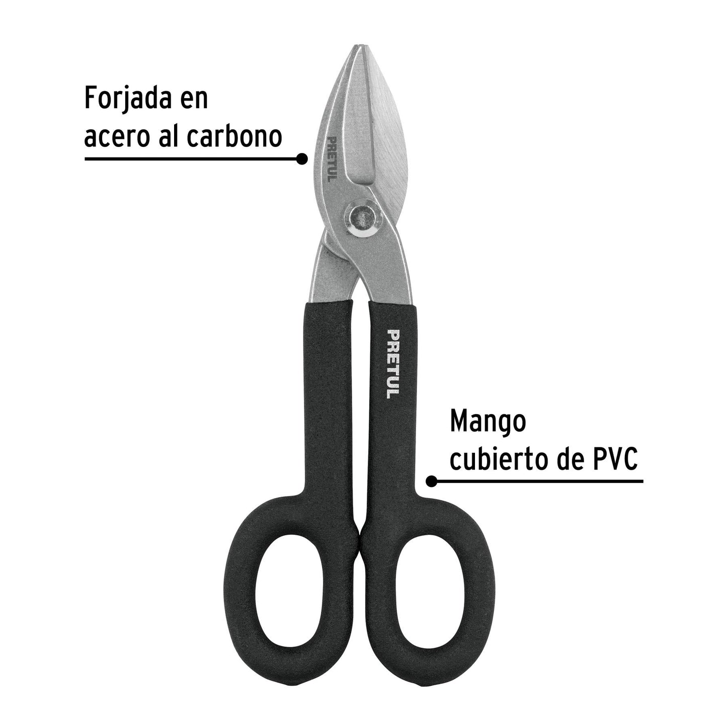 Tijera para hojalatero 8', Pretul | TH-8P | 26052