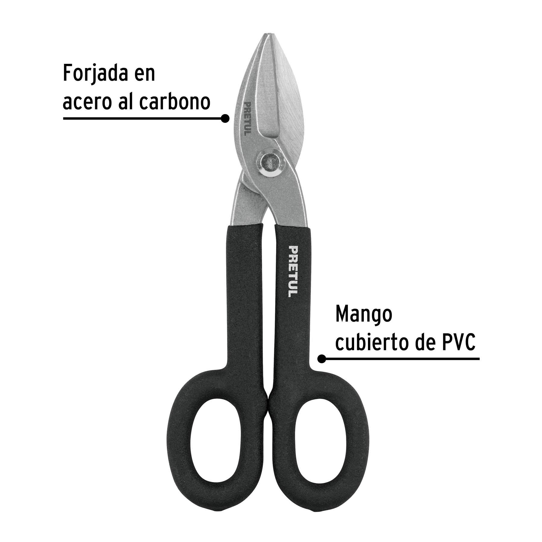 Tijera para hojalatero 8', Pretul | TH-8P | 26052