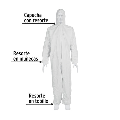 Overol desechable, talla M, Pretul | OVERD-MP | 26072