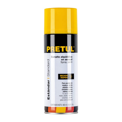 Pintura en aerosol, amarillo canario, 400ml, Pretul | PA-AC-P | 27003
