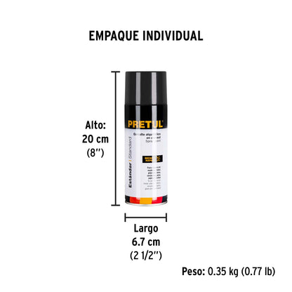 Pintura en aerosol, gris oscuro, 400 ml,Pretul | PA-GO-P | 27004
