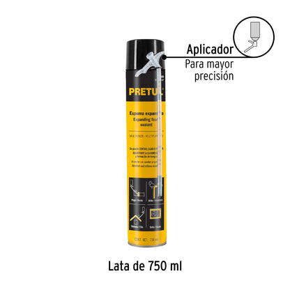 Espuma expansiva de poliuretano, 750 ml, PRETUL | ESEX-750P | 27009