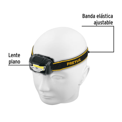 Linterna de minero LED 100 lm de 3 pilas AAA, PRETUL | LI-CA-3AAAP | 27083