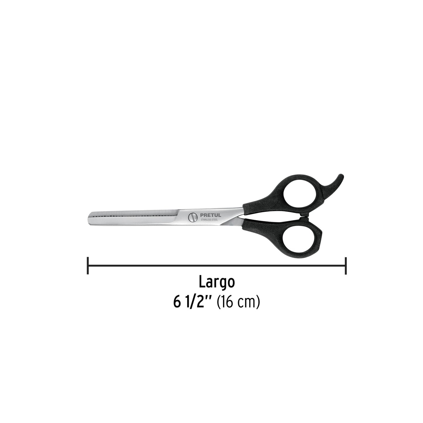Tijera 6-1/2' acero inox, degrafilado, para estilista,PRETUL | TP-8520-6-1/2 | 27087