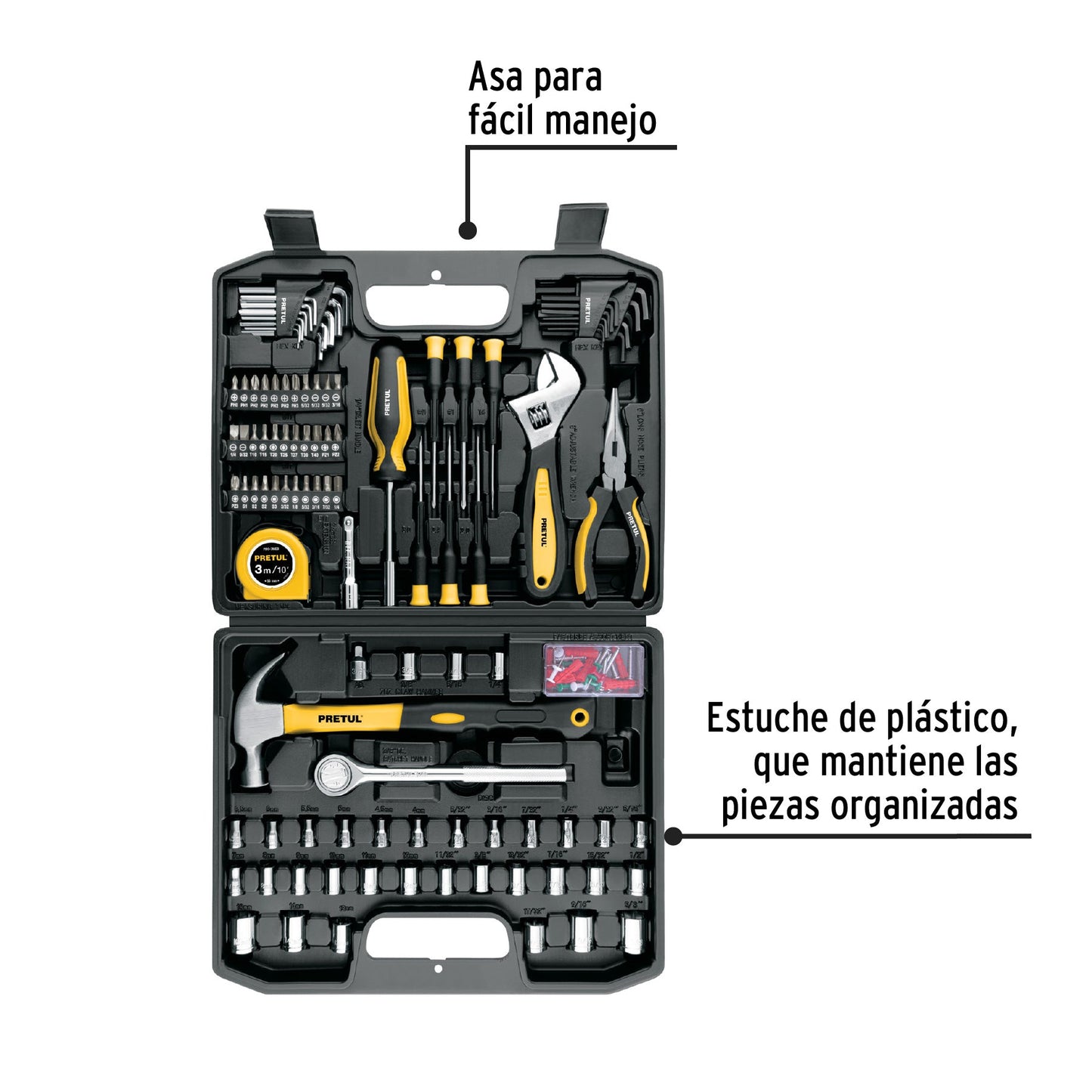 Juego de 104 herramientas, Pretul | SET-104 | 27169