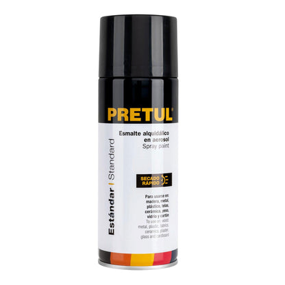 Pintura en aerosol,negro brillante, 400ml, Pretul | PA-NB-P | 27170