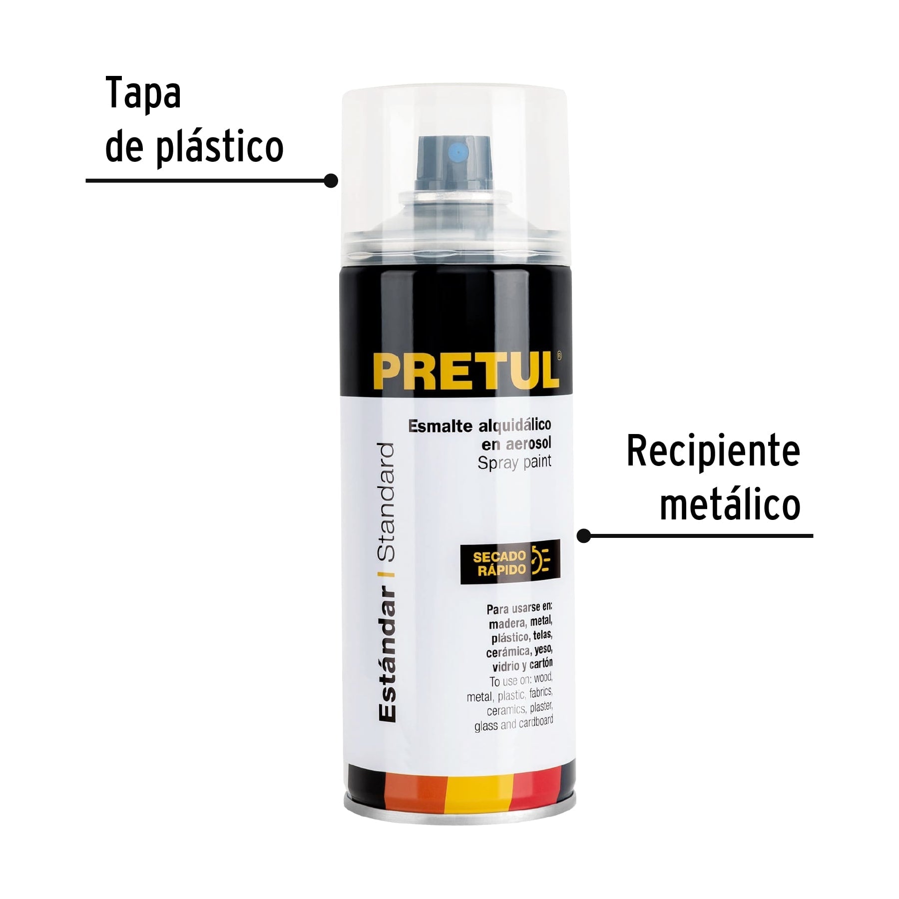 Pintura en aerosol, transparente, 400ml, Pretul | PA-TR-P | 27176