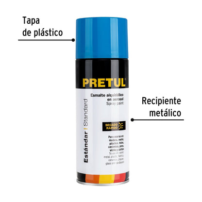 Pintura en aerosol, azul holandés, 400ml, Pretul | PA-AH-P | 27178