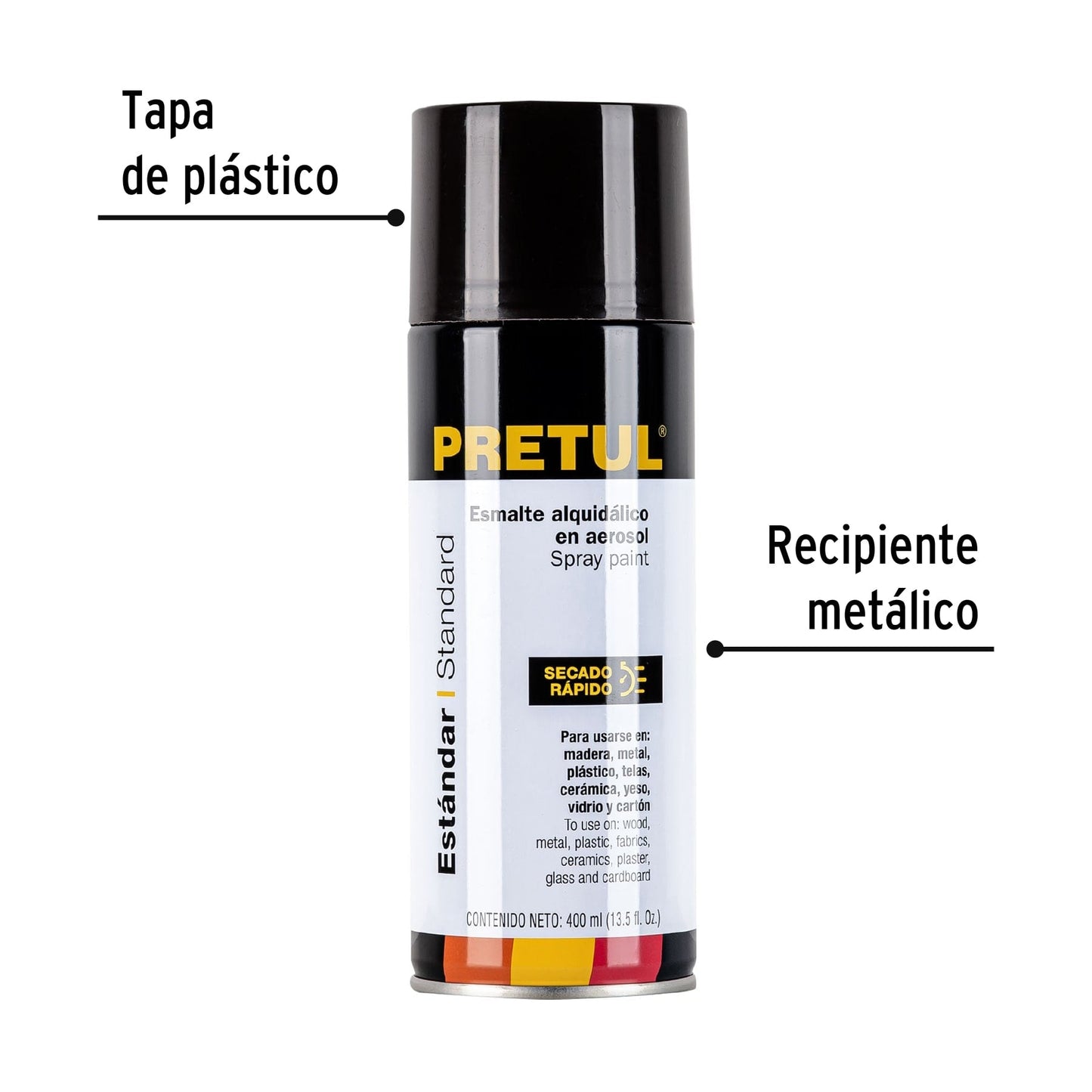 Pintura en aerosol, tabaco, 400 ml, Pretul | PA-TA-P | 27179