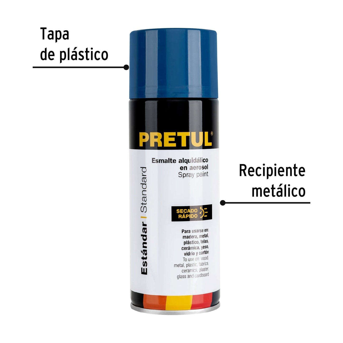 Pintura en aerosol, azul ultramar, 400ml, Pretul | PA-AU-P | 27182