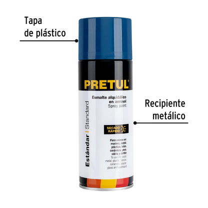 Pintura en aerosol, azul ultramar, 400ml, Pretul | PA-AU-P | 27182