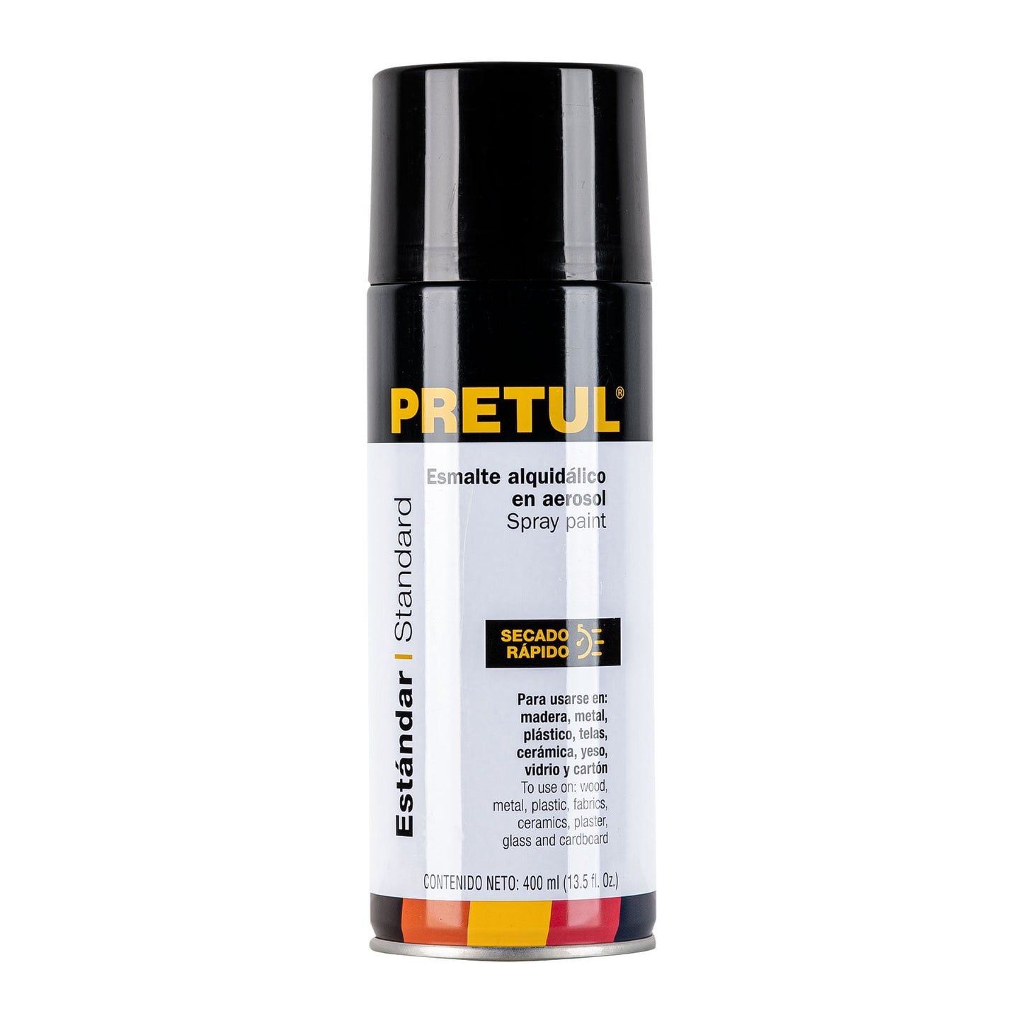 Pintura en aerosol, negro satín, 400 ml, Pretul | PA-NS-P | 27183