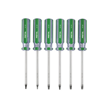 Juego de 6 desarmadores Torx mango de PVC, Pretul | DT-6P | 27192