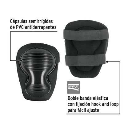 Rodilleras anti-derrapantes doble cápsula, Pretul | ROD-200 | 27241