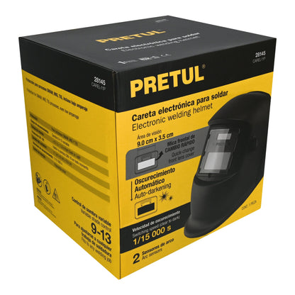 Careta electrónica p/soldar, sombra 9 a 13, PRETUL | CAREL-11P | 28145