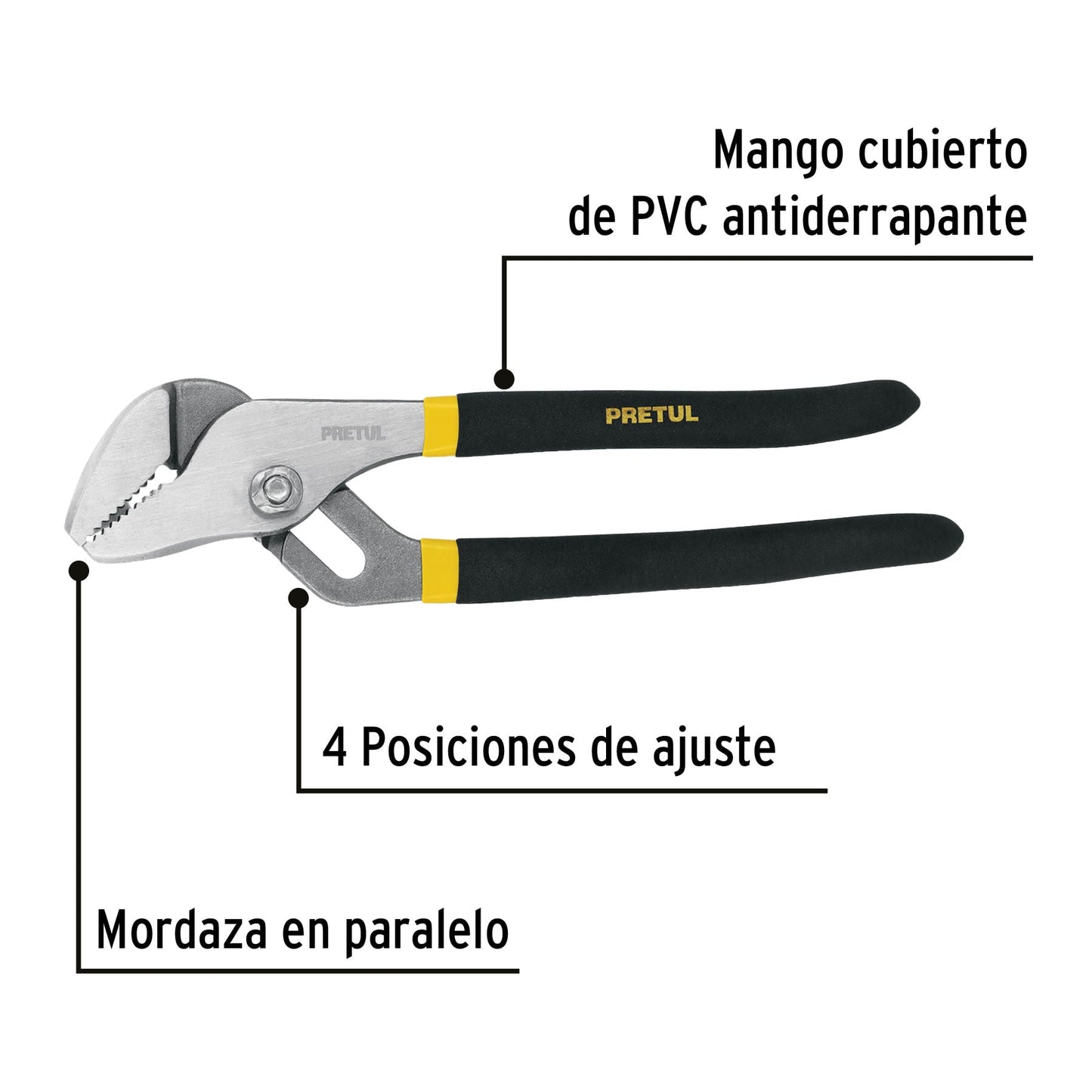 Pinza de extensión 8' mango de PVC, Pretul | PEX-8P | 28161