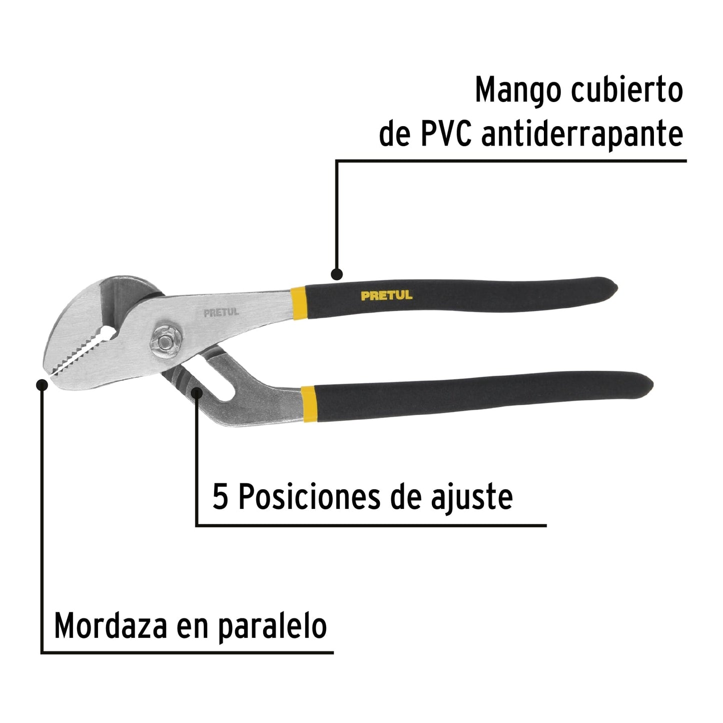 Pinza de extensión 10' mango de PVC, Pretul | PEX-10P | 28162