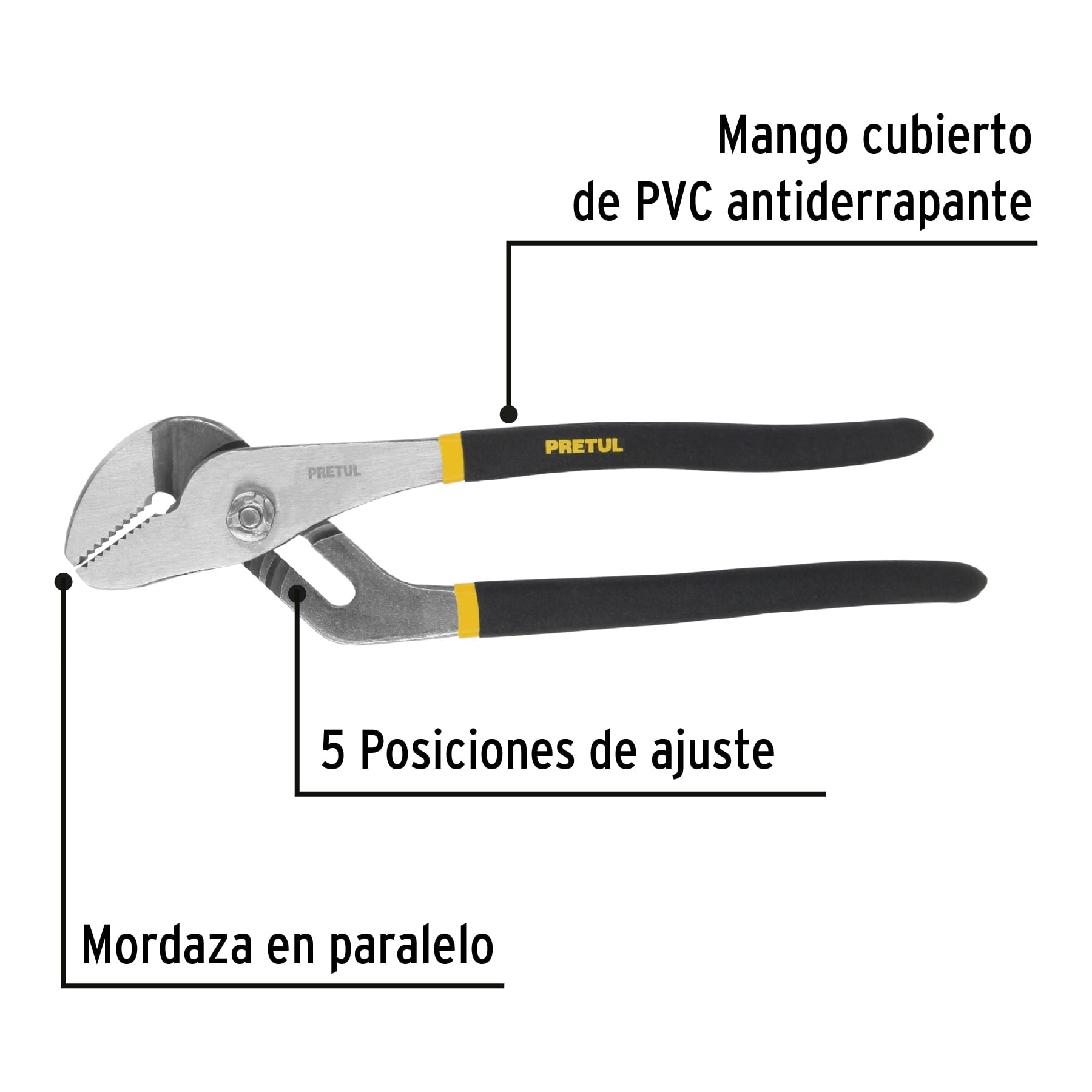 Pinza de extensión 10' mango de PVC, Pretul | PEX-10P | 28162