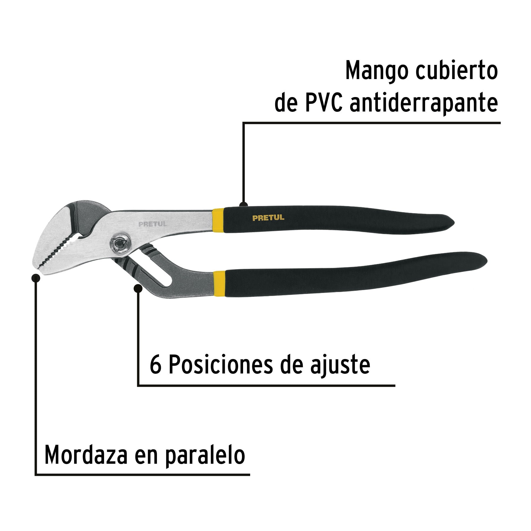 Pinza de extensión 12' mango de PVC, Pretul | PEX-12P | 28163