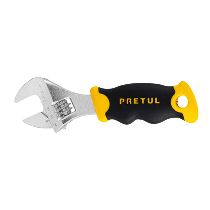 Llave ajustable (perico corto) 5' cromada con grip, Pretul | PECO-5P | 28218
