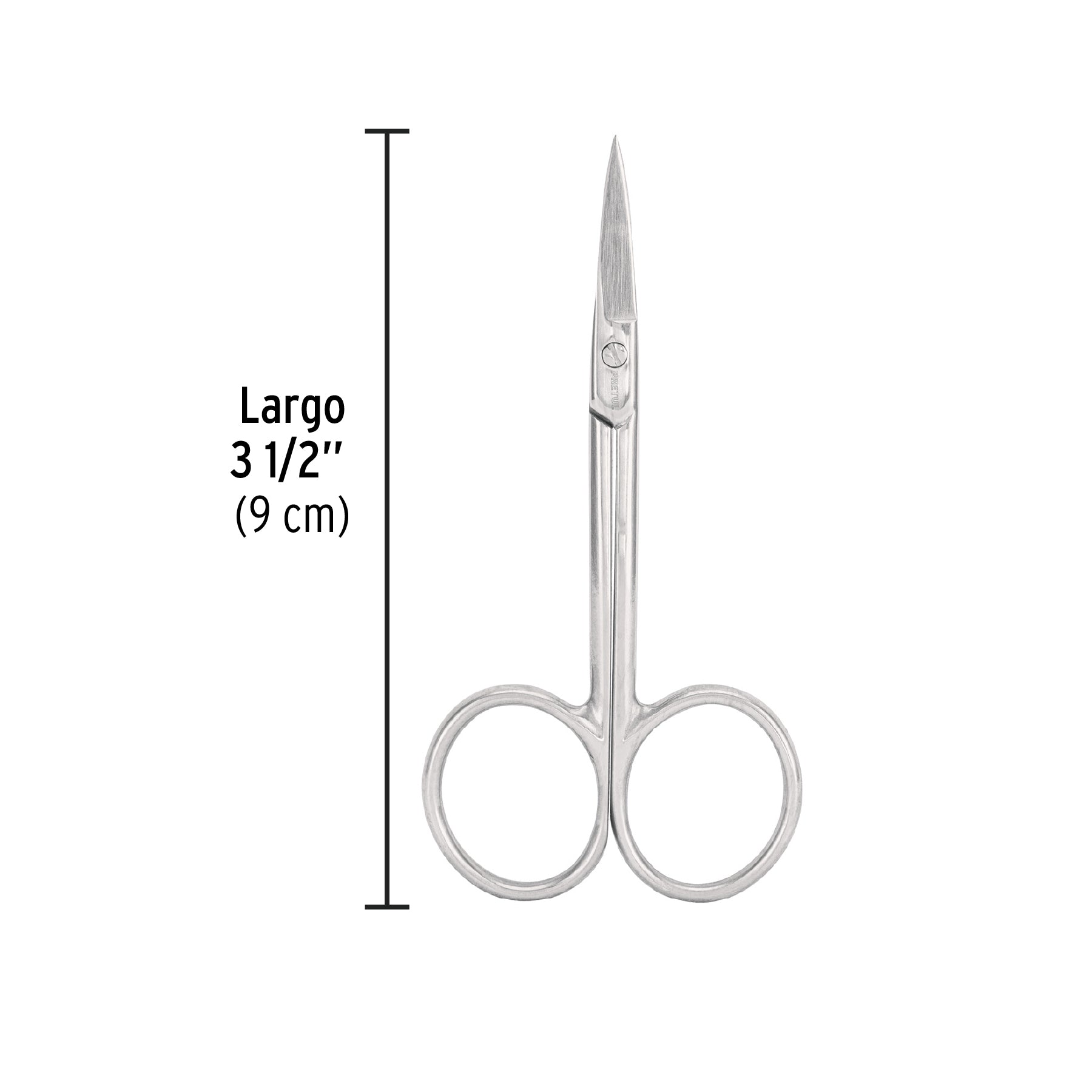 Tijera para manicure 3-1/2', punta fina, PRETUL | UNA-436P | 28234