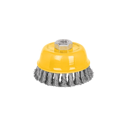 Carda copa 4' alambre trenzado grueso, eje 5/8'-11, Pretul | CT-610XP | 28259