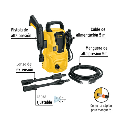 Hidrolavadora eléctrica 1350 PSI, Pretul | HILA-1350P | 29004