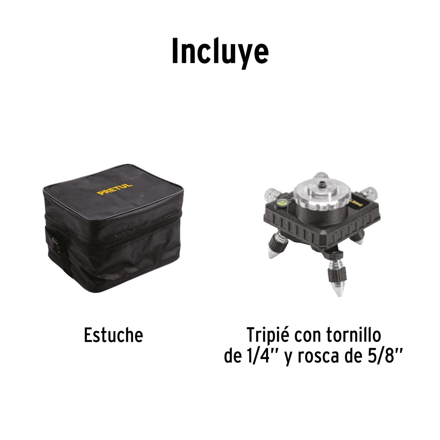 Nivel láser verde, alcance 25m, 12 líneas, recargable,PRETUL | NL-12P | 29005