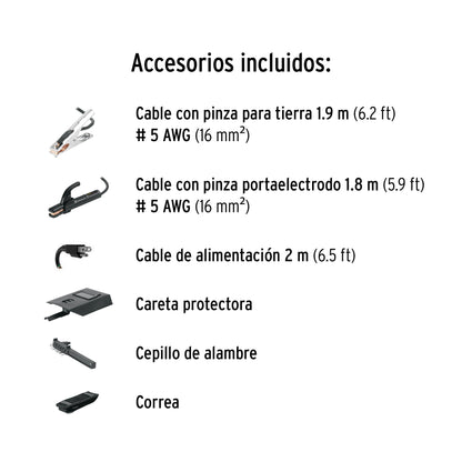 Mini soldadora inversora 100A, 127V, Serie 300, PRETUL | SOIN-310MP | 29017