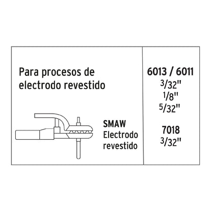 Mini soldadora inversora 130A, bi-voltaje, Serie 300, PRETUL | SOIN-313MBP | 29019
