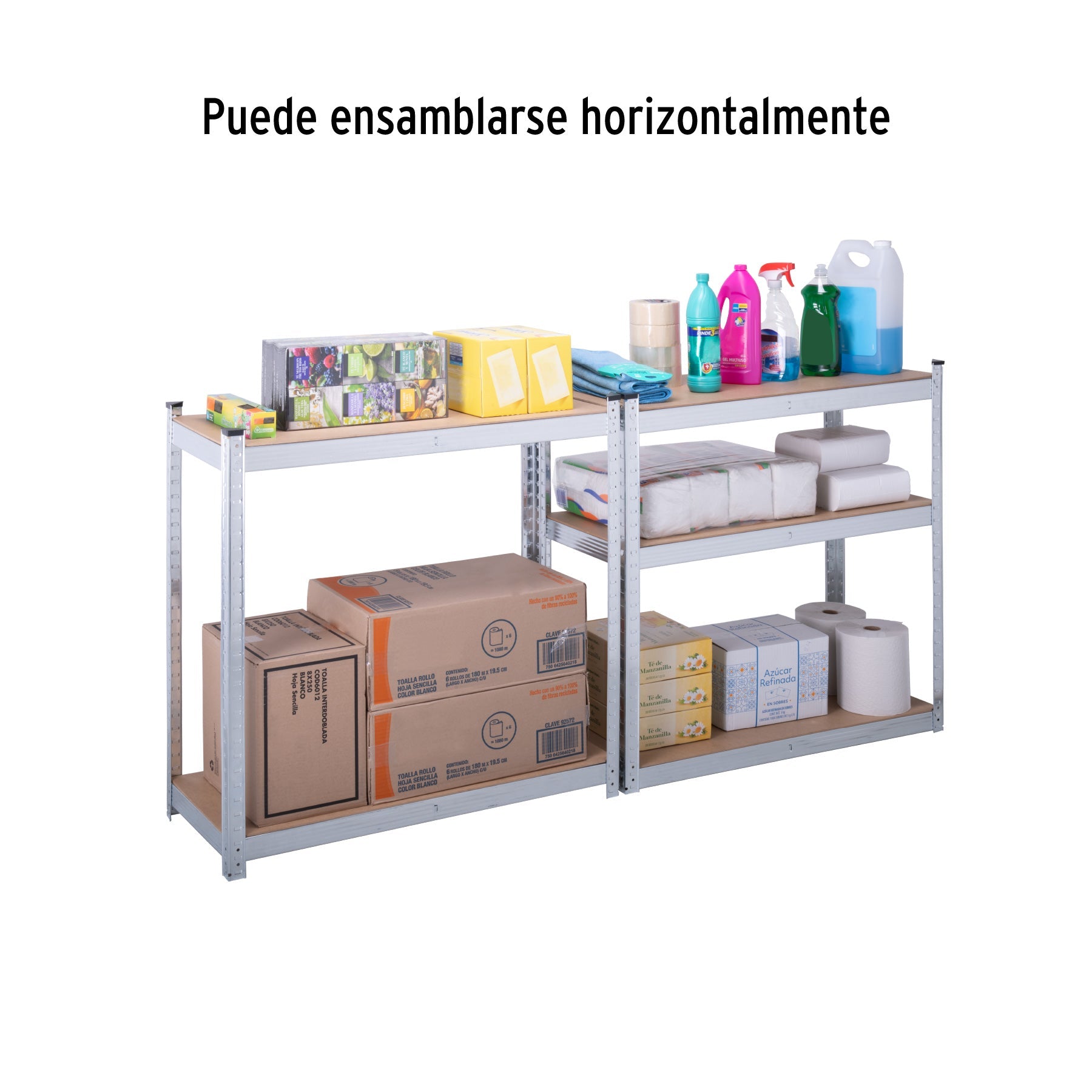 Estante metálico 5 repisas MDF cap. 35 Kg,180x40x90, PRETUL | ESME-352 | 29022
