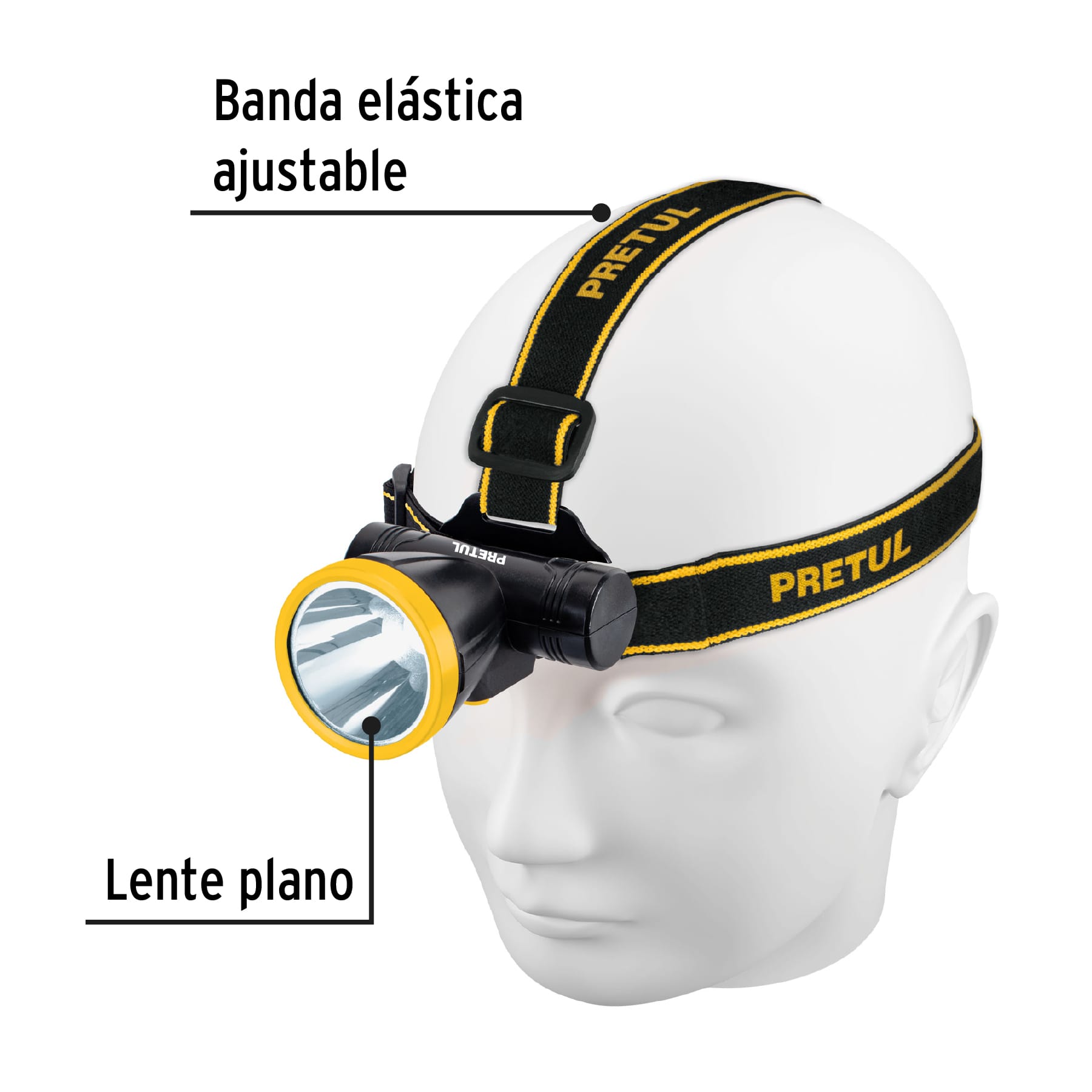 Linterna de minero LED 95 lm, recargable, PRETUL | LI-CA-90RP | 29088