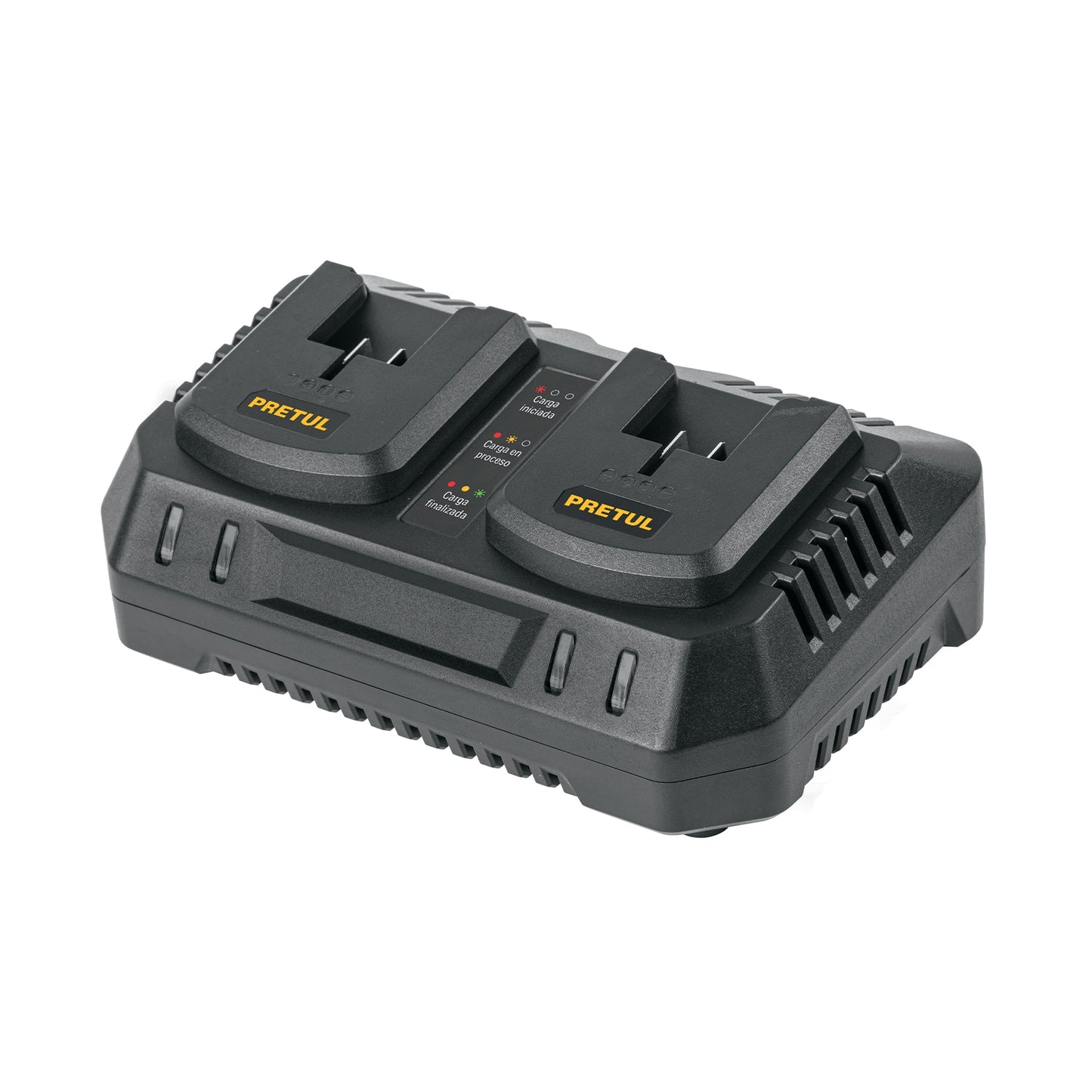 Cargador dual de baterías de ion litio 20V, PRETUL | CARD-20P | 29919