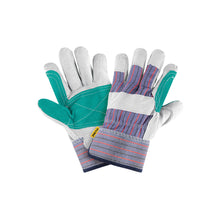 Guantes de carnaza y loneta con refuerzo, unitalla, PRETUL | GU-215P | 29977