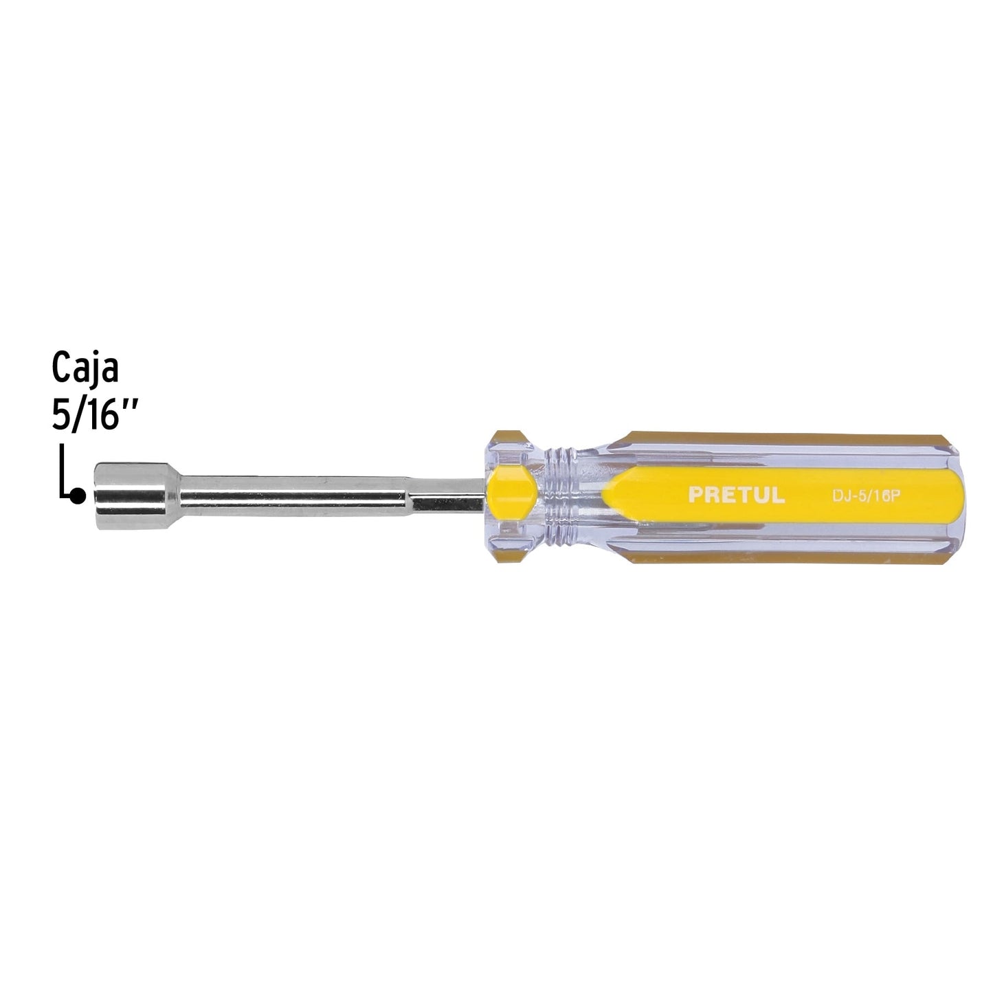 Desarmador de caja 5/16' mango de PVC, Pretul | DJ-5/16P | 29990