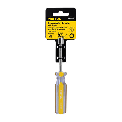 Desarmador de caja 5/16' mango de PVC, Pretul | DJ-5/16P | 29990