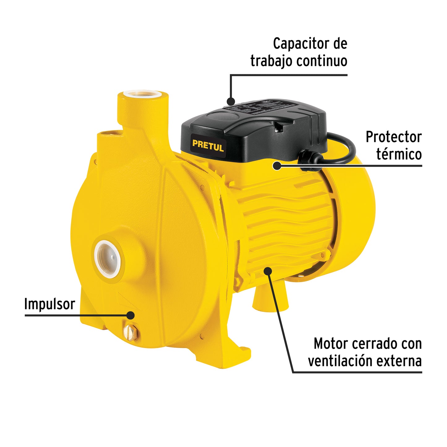 Bomba centrífuga para agua modelo europeo, 3/4 HP, PRETUL | BOAC-3/4P | 20173