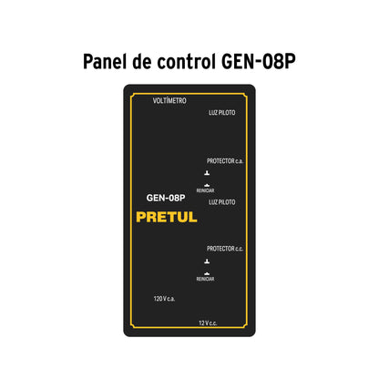 Generador portátil 0.8 kW motor 2 tiempos a gasolina, PRETUL | GEN-08P | 29913