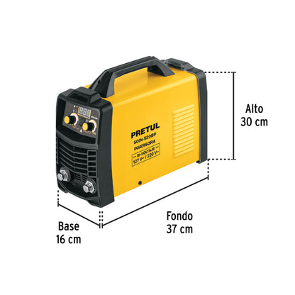 Soldadora inversora 200A, bi-voltaje, Serie 500, PRETUL | SOIN-520BP | 29072