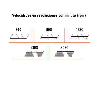 Taladro de banco 8', 1/3 HP (250 W), broquero 1/2', PRETUL | TAPI-8P | 29932